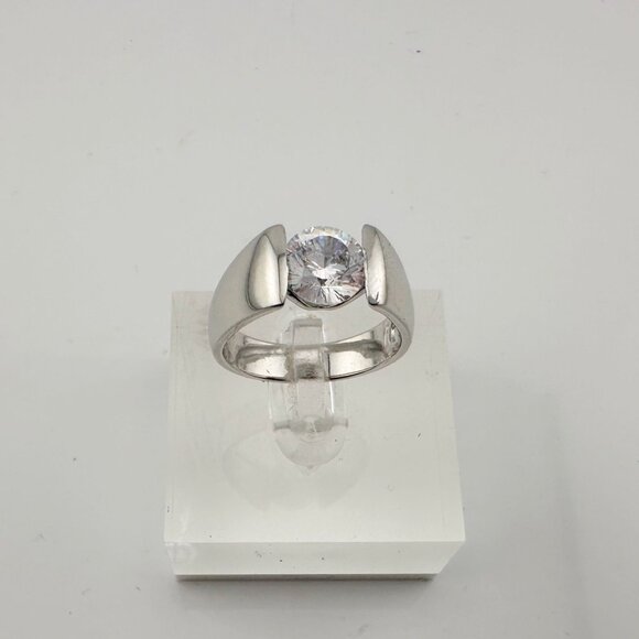 Shimmering and Beautiful 2.00 Carat DiamondLite Solitaire Ring  - Sterling - Picture 6 of 16